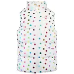 Lewro WALDA Dětská prošívaná vesta, bílá, velikost 152-158