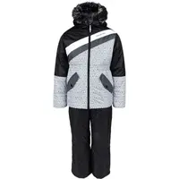 ALPINE PRO SLAVICO Dívčí lyžařský set, černá, velikost 116-122