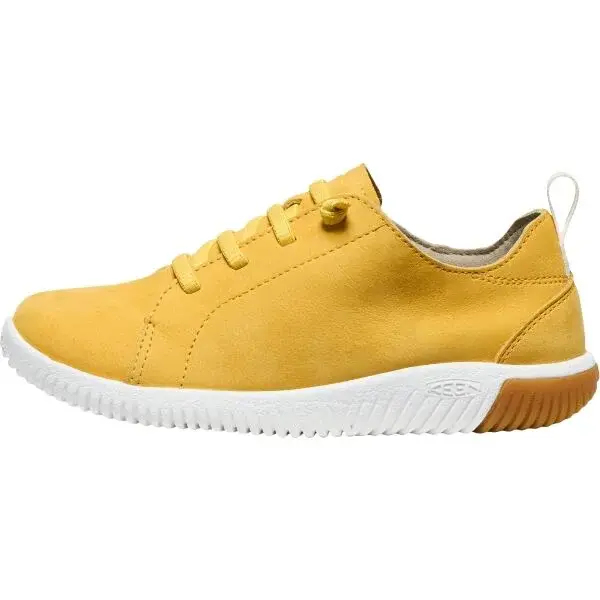 Keen KNX LACE YOUTH Dětské vycházkové boty, žlutá, velikost 34