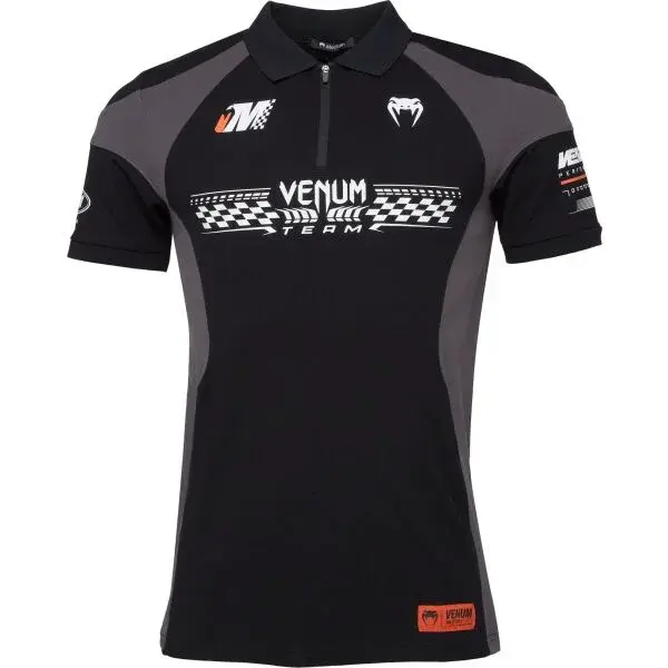 Venum MOTORSPORT POLO Pánské triko, černá, velikost