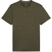 Puma M TAD ESSENTIALS HEATHER CAT TEE Pánské triko, khaki, velikost