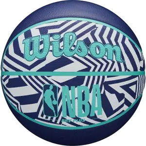 Wilson NBA DRV PLUS Basketbalový míč, modrá, velikost