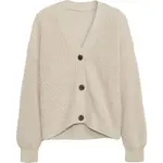 GAP V-BTTN FRONT Dívčí svetr, béžová, velikost