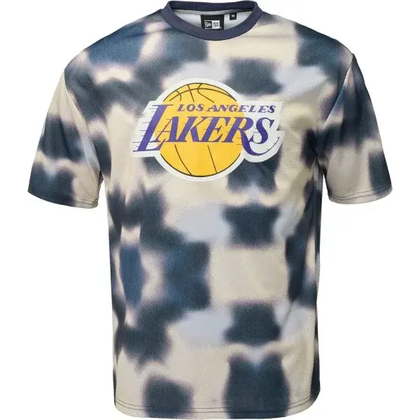 New Era LA LAKERS NBA ALL OVER PRINT Pánské triko, tmavě modrá, velikost