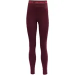 Devold DUO ACTIVE MERINO LONGS JR Dětské termo kalhoty, vínová, velikost 16Y