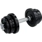 Fitforce ADBB 15 KG Jednoruční nakládací činka, stříbrná, velikost 15 KG