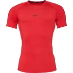 Nike M NP DF TIGHT TOP SS Pánské tréninkové tričko, červená, velikost XXL