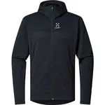 HAGLÖFS LARK MID HOOD Pánská mikina, černá, velikost