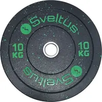 SVELTUS OLYMPIC DISC BUMPER 10 KG x 50 MM Nakládací kotouč, černá, velikost 10 KG