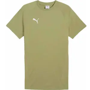 Puma TEAMEVOSTRIPE TEE Pánské triko, khaki, velikost