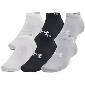 Under Armour ESSENTIAL 6PK LOW Unisex ponožky, černá, velikost L