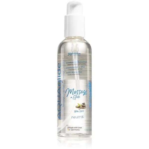 JoyDivision 2v1 AQUAglide Massage Glide masážní a lubrikační gel Neutral 200 ml