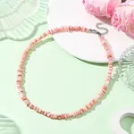 Dyed Natural Freshwater Shell Nuggets Beaded Necklaces
