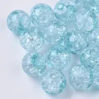 Transparent Crackle Acrylic Beads