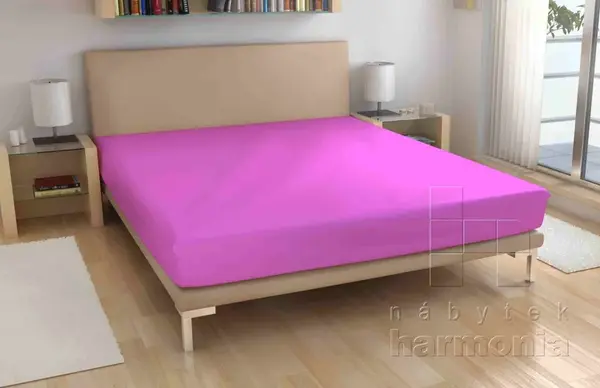 Froté plachta - tmavo ružová - froté plachta - tmavo ružová 140 x 200