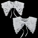 2Pcs 2 Styles Polyester Lace Collars