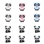 12Pcs 6 Style Food Grade Eco-Friendly Silicone Beads