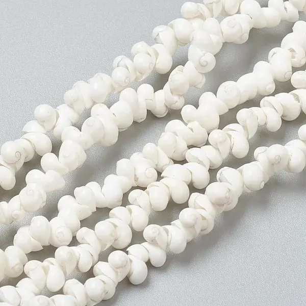 Natural Spiral Shell Beads Strands
