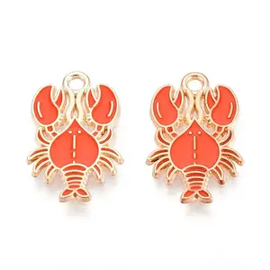 Marine Animals Alloy Enamel Pendants