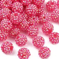 AB-Color Resin Rhinestone Beads