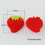 Resin Strawberry Flatback Cabochons