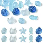 Ocean Themed Transparent Glass Beads Sets