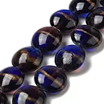 Handmade Gold Sand Lampwork Beads Strands