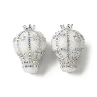 Crown Hot Air Balloon Acrylic Rhinestone Beads