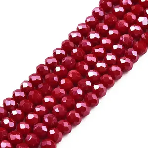 Electroplate Glass Beads Strands