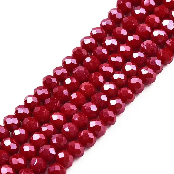 Electroplate Glass Beads Strands