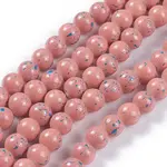 Opaque Baking Painted Glass Beads Strands