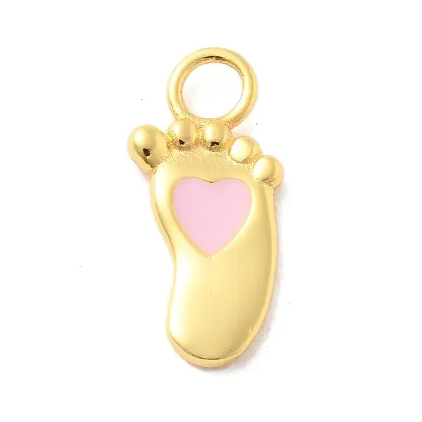 925 Sterling Silver Pink Enamel Pendants