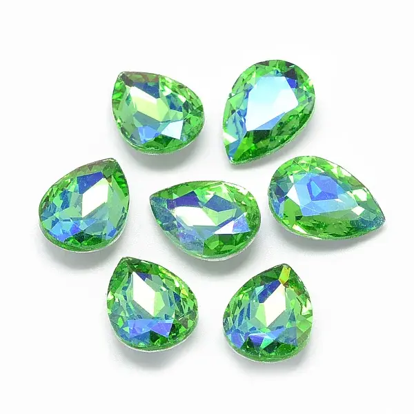 Pointed Back Glass Rhinestone Cabochons