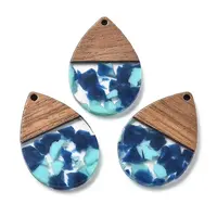 Resin and Walnut Pendants