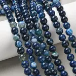 Natural Banded Agate Beads Strands
