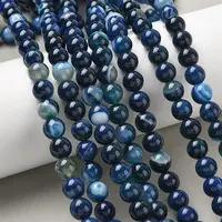 Natural Banded Agate Beads Strands