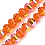 Electroplate Transparent Glass Beads Strands