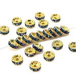 Brass Grade A Rhinestone Spacer Beads