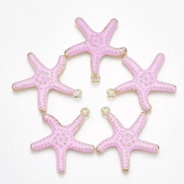 Spray Painted Alloy Pendants