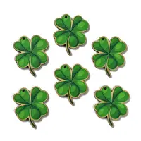 St. Patrick's Day Themes Printed Wood Pendants