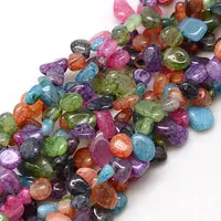 Natural Nuggets Crackle Agate Beads Strands