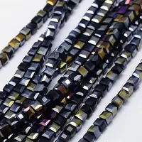 Electroplate Glass Bead Strands