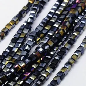 Electroplate Glass Bead Strands