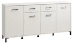 Široká kombinovaná komoda lucida - bílá