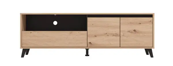 Tv stolek 157 pattie - dub, černá