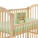 Froté prostěradlo do postýlky 60x120cm - zelené