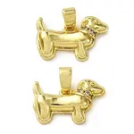 Brass Micro Pave Cubic Zirconia Pendants