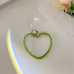 Silicone Love Heart Mobile Straps