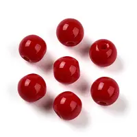 Opaque Solid Color Glass Beads
