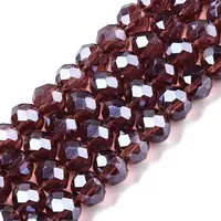 Electroplate Glass Beads Strands